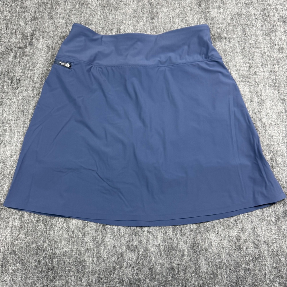 Greyson Golf Skort Women XS Blue Active Tennis Skirt Zipper Pockets Stretch